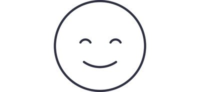 Image for Free Happy Emoji Outline Cricut SVG Design