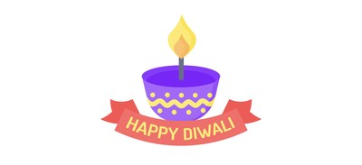 Image for Free A A Happy Diwali Diwali Lamp Cricut SVG Design