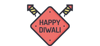 Image for Free A Happy Diwali Sign Happy Diwali Cricut SVG Design