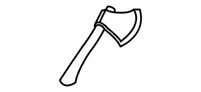 Image for Hatchet Axe Tools Cricut SVG Design