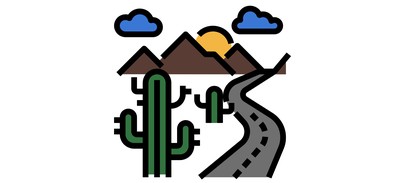 Image for Desert Cactus Landscape Cricut SVG Design