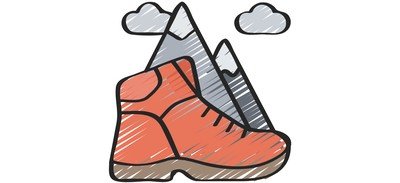 Image for Hiking Boots Pastime Cricut SVG Design