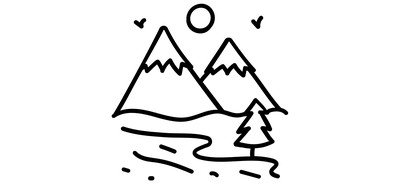 Image for Mountains Peaks Hills Cricut SVG Design