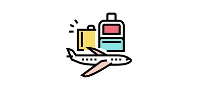 Image for Airplane Luggage Travel Cricut SVG Design