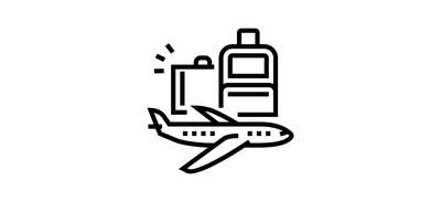 Image for Airplane Luggage Travel Cricut SVG Design