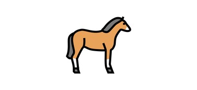 Image for Horse Animal Color Cricut SVG Design