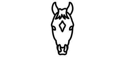 Image for Horse Mammal Horse Face Cricut SVG Design