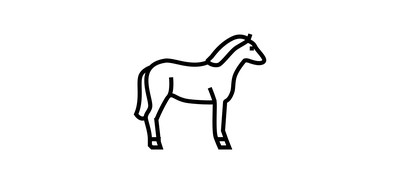 Image for Horse Animal Color Cricut SVG Design