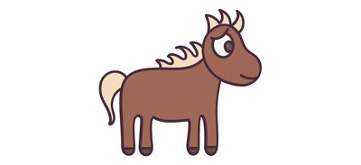 Image for Animal Horse Wild Animal Cricut SVG Design