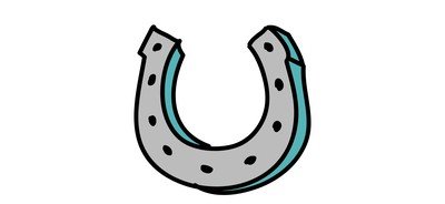 Image for Horseshoe Lucky Cricut SVG Design