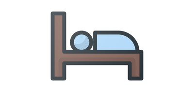 Image for Hotel Symbol Bed Cricut SVG Design