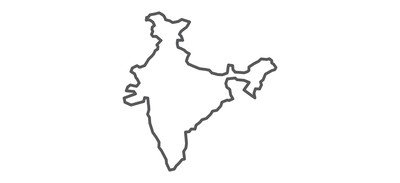 Image for India Asia Geography Cricut SVG Design