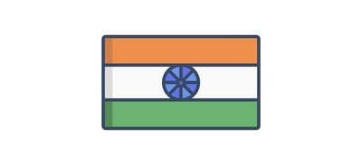 Image for India Flag Flag National Flag Cricut SVG Design