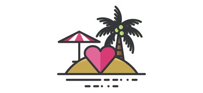 Image for Island Love Beach Cricut SVG Design