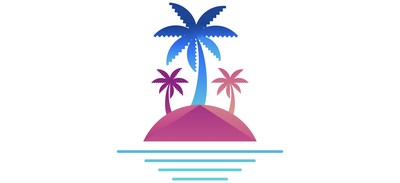 Image for Island Logogram Beach Cricut SVG Design