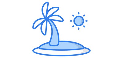 Image for Island Cricut SVG Design