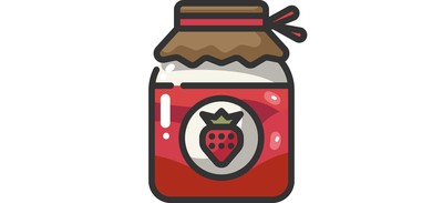 Image for Free Jam Jar Strawberry Cricut SVG Design