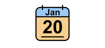 Image for January Calendar Date Cricut SVG Design