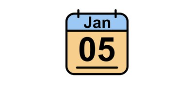 Image for January Calendar Date Cricut SVG Design