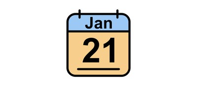 Image for January Calendar Date Cricut SVG Design