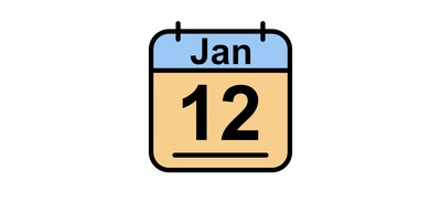 Image for January Calendar Date Cricut SVG Design