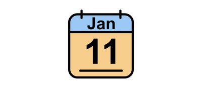 Image for January Calendar Date Cricut SVG Design