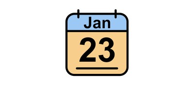 Image for January Calendar Date Cricut SVG Design