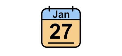 Image for January Calendar Date Cricut SVG Design