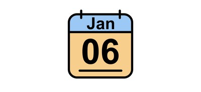 Image for January Calendar Date Cricut SVG Design