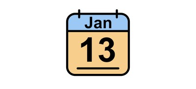 Image for January Calendar Date Cricut SVG Design