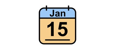 Image for January Calendar Date Cricut SVG Design