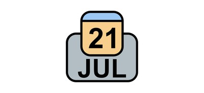 Image for July Calendar Date Cricut SVG Design