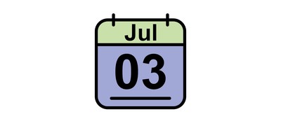 Image for July Calendar Date Cricut SVG Design