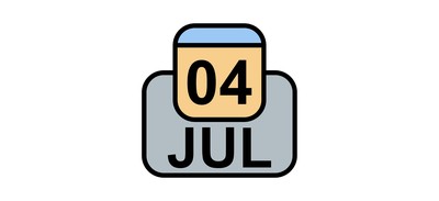 Image for July Calendar Date Cricut SVG Design