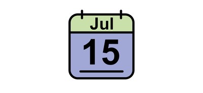 Image for July Calendar Date Cricut SVG Design