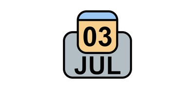 Image for July Calendar Date Cricut SVG Design