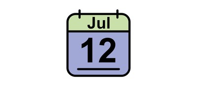 Image for July Calendar Date Cricut SVG Design