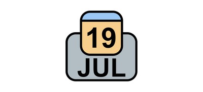 Image for July Calendar Date Cricut SVG Design