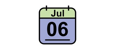 Image for July Calendar Date Cricut SVG Design