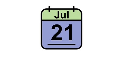 Image for July Calendar Date Cricut SVG Design