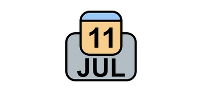 Image for July Calendar Date Cricut SVG Design