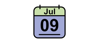 Image for July Calendar Date Cricut SVG Design