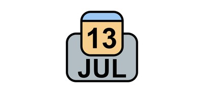 Image for July Calendar Date Cricut SVG Design