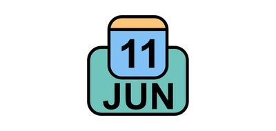 Image for June Calendar Date Cricut SVG Design