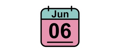 Image for June Calendar Date Cricut SVG Design