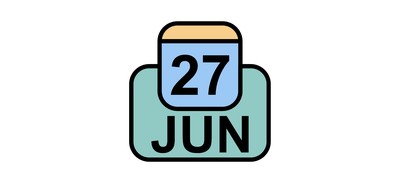 Image for June Calendar Date Cricut SVG Design