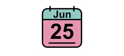 Image for June Calendar Date Cricut SVG Design