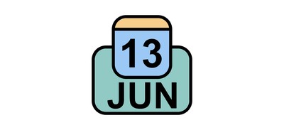 Image for June Calendar Date Cricut SVG Design