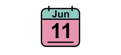 Image for June Calendar Date Cricut SVG Design