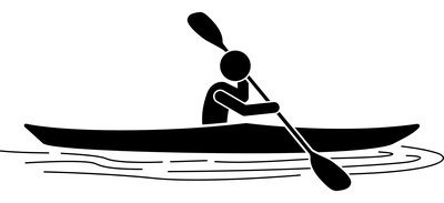 Image for Kayaking Double Bladed Paddle Kayak Cricut SVG Design